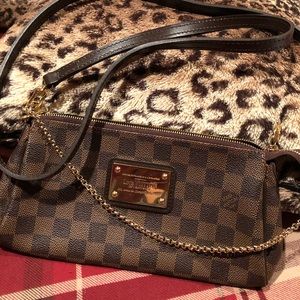 Luis Vuitton original Eva Damier ebne crossbody